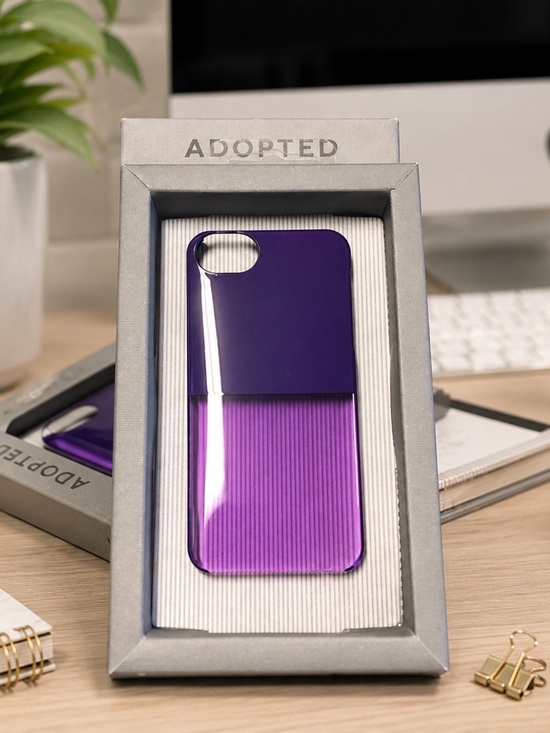 Adopted Accessories - Adopted Purple Caplet Hard Case for iPhone 5 Glossy Protective Cover New